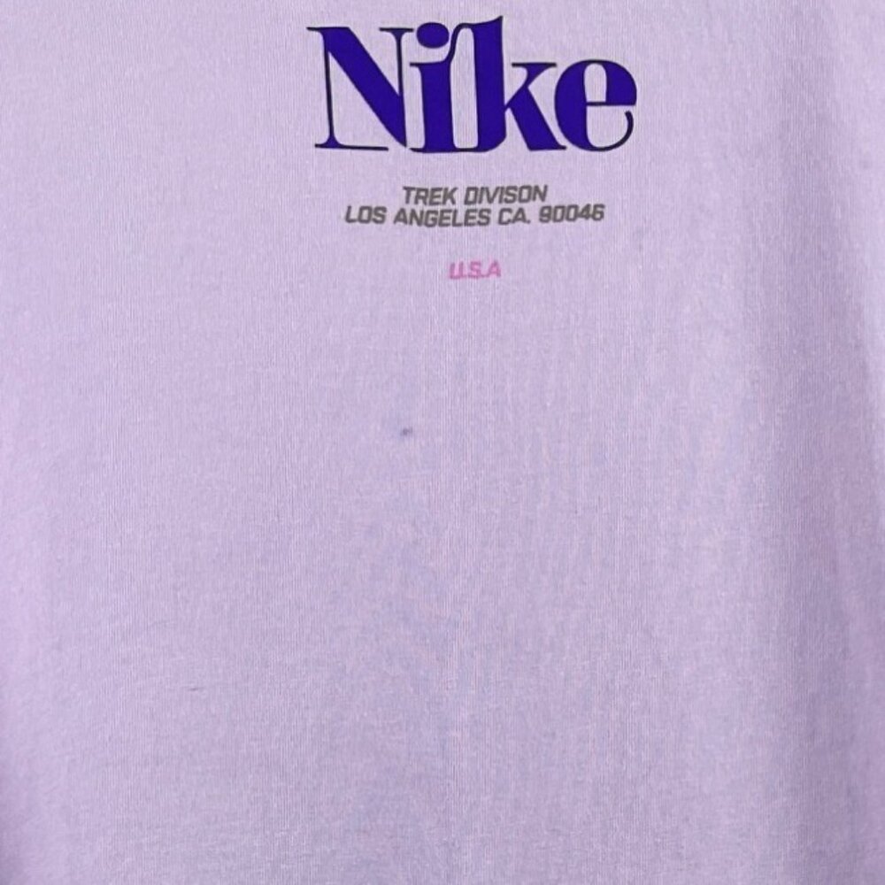 Nike Men's Large Trek Division Snake Pastel Purple Short Sleeve Graphic T-Shirt - Picture 10 of 10